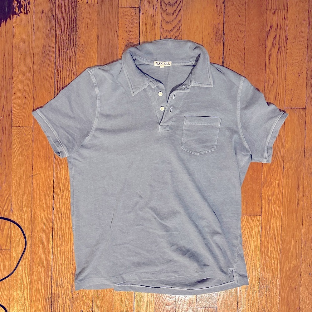 Men's Blue Polo Shirt by Alex Mill